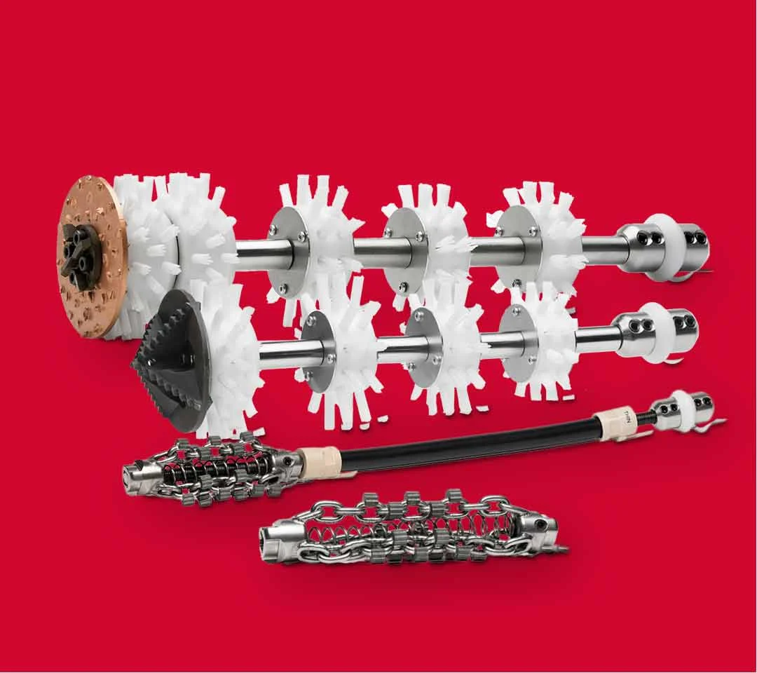 Picote drain cleaning & unblocking accessories for picote mechanical milling machines in Greece