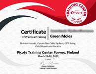 picote-training-cipp-lining-connection-collar-trenchless-lining picote point repair sewer patch trenchless training - Green Moles Cyprus