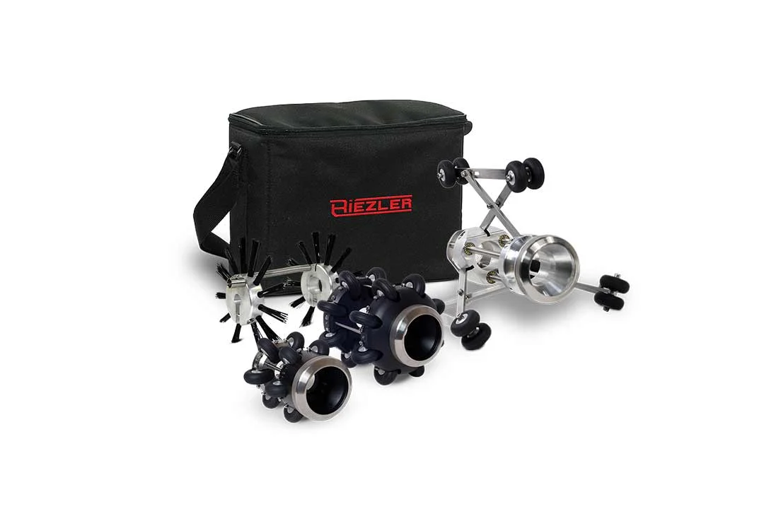 riezler-skids-guides-cctv-sewer-crawler-push-camera-accessories Riezler sewer pipeline inspection system accessories