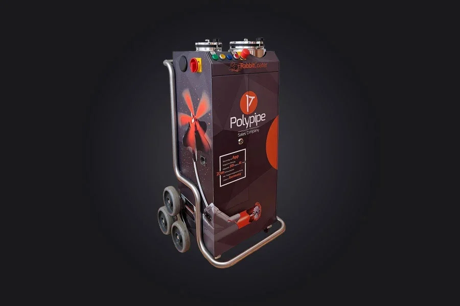RabbitCoater-Polypipe_Coating-System RabbitCoater - Polypipe Coating System